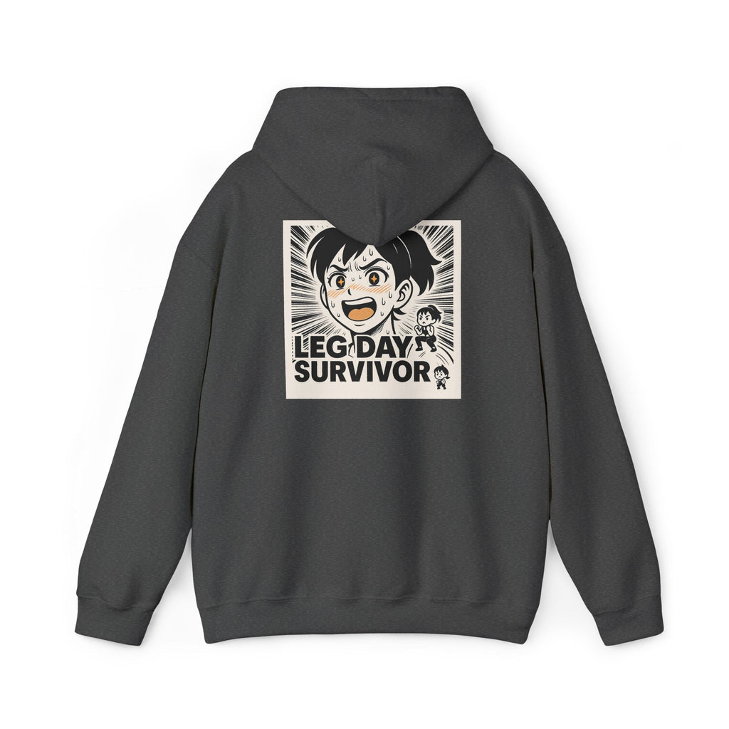 Leg Day Survivor Women’s Hoodie - Funny Gym Workout Anime Fitness Hoodie