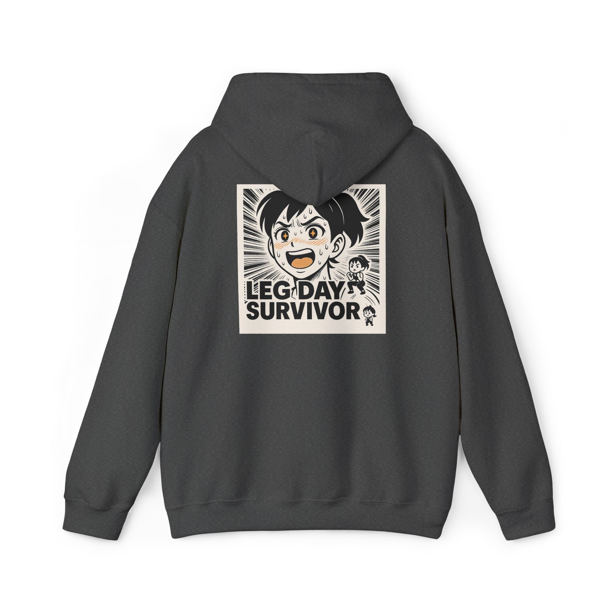 Leg Day Survivor Women’s Hoodie - Funny Gym Workout Anime Fitness Hoodie