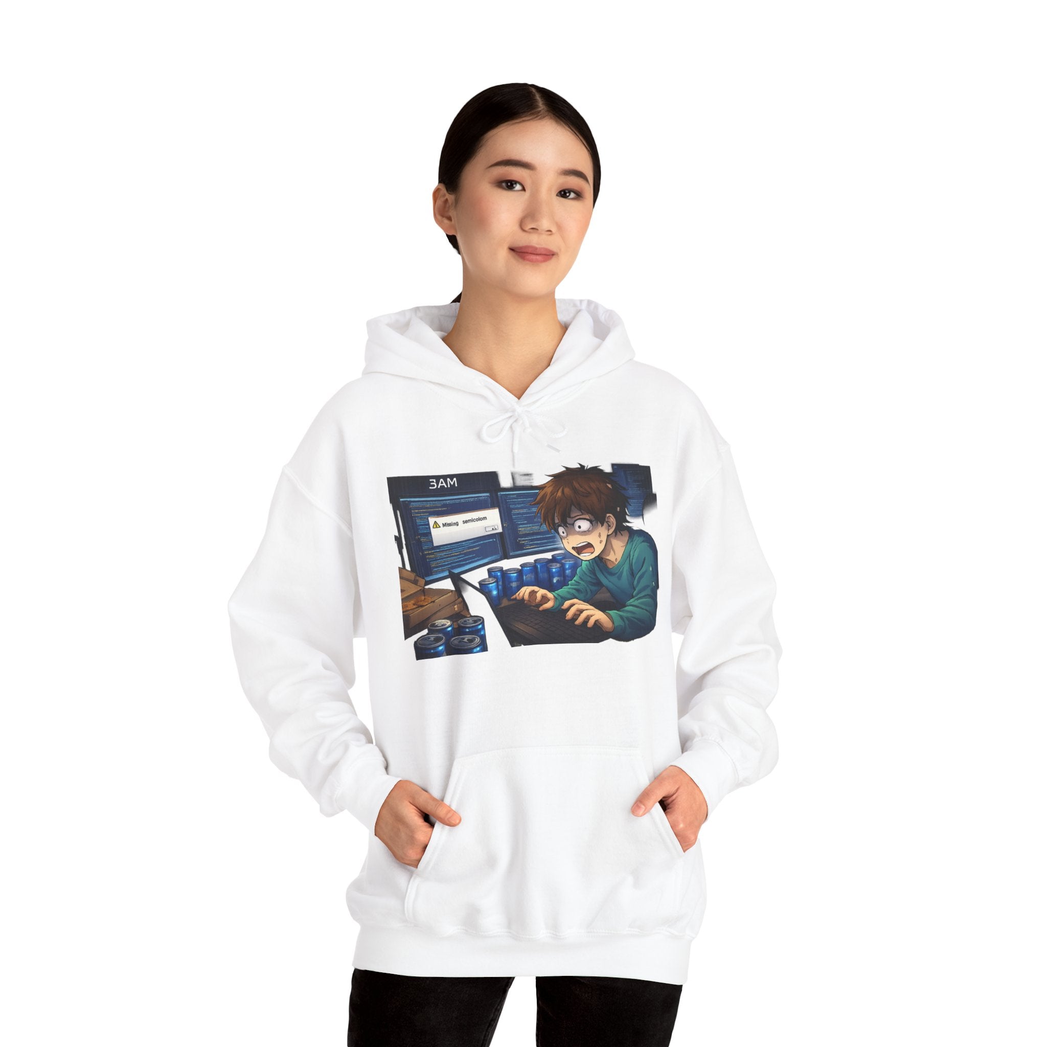 Missing Semicolon 3AM Programmer Hoodie - Developer Humor Gift