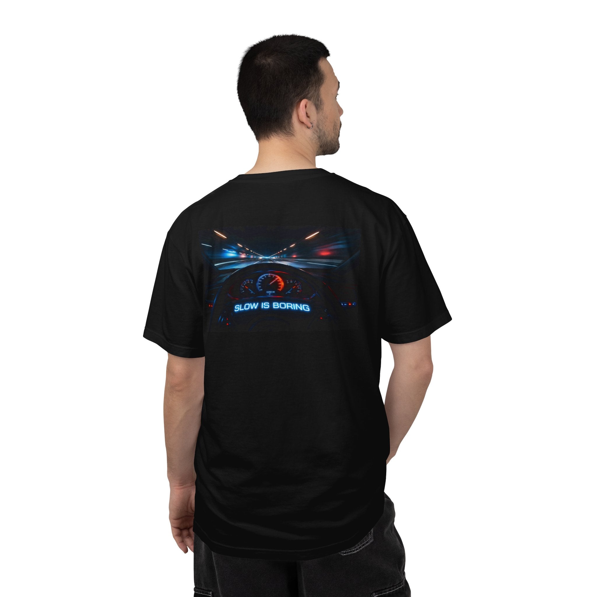 Slow Is Boring Shirt - Racing Speed Enthusiast Dashboard Design