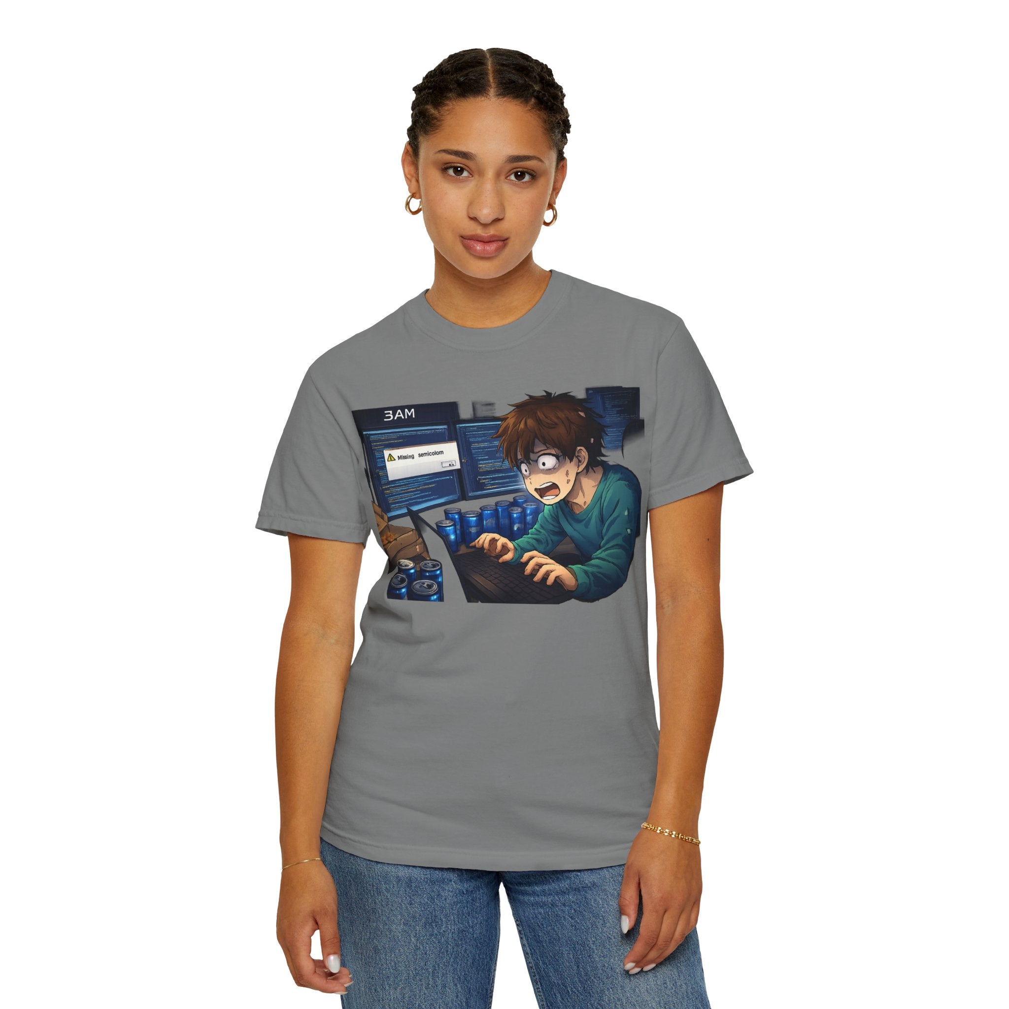 Missing Semicolon 3AM Programmer T-Shirt - Developer Humor Gift