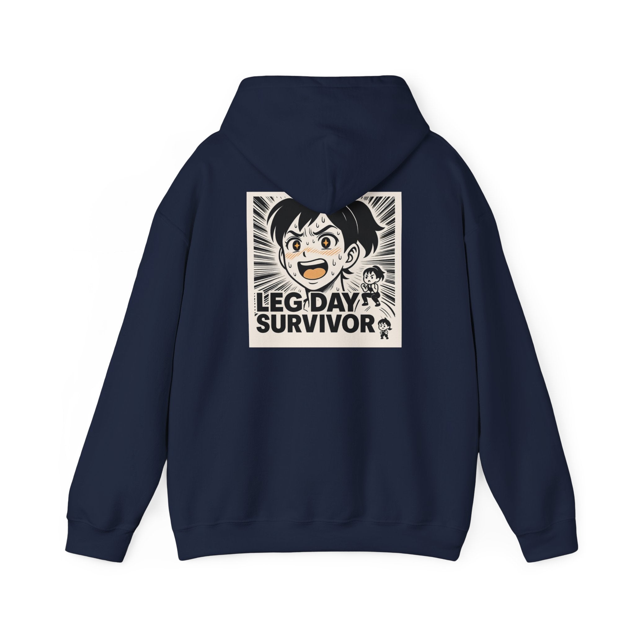 Leg Day Survivor Women’s Hoodie - Funny Gym Workout Anime Fitness Hoodie