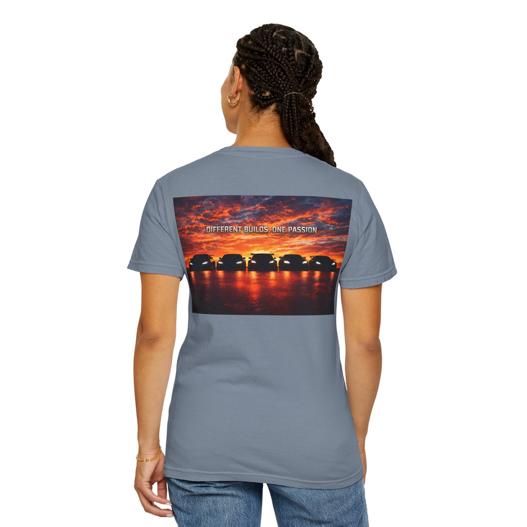 Car Enthusiast T-Shirt — "Different Builds, One Passion" JDM Tuning Tee