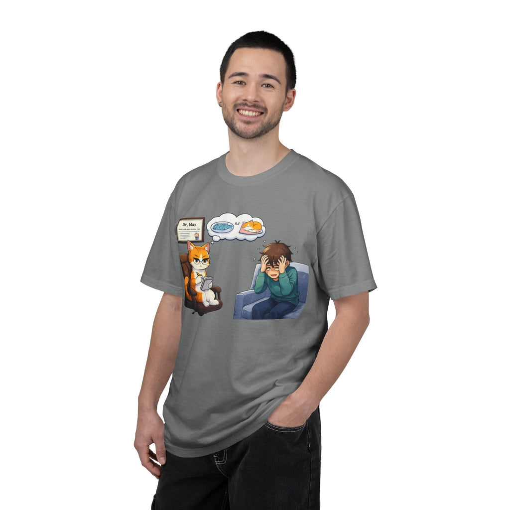Dr. Max Cat Therapist T-Shirt - Funny Mental Health Humor Gift
