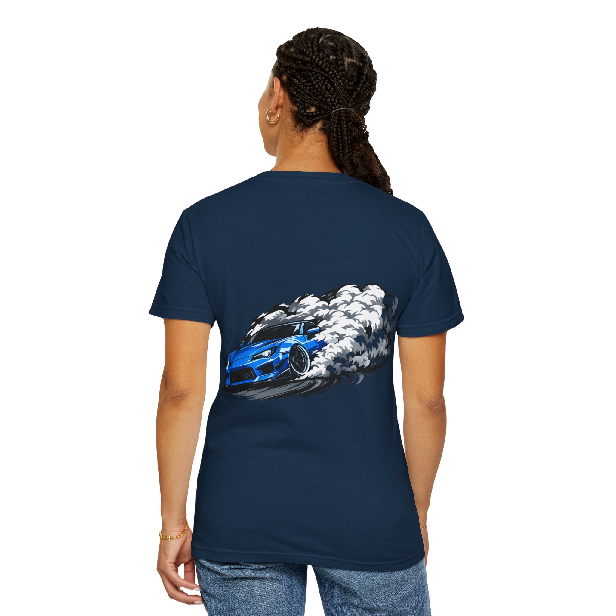 Blue Thunder Drift T-Shirt — Blue Drift Car Design