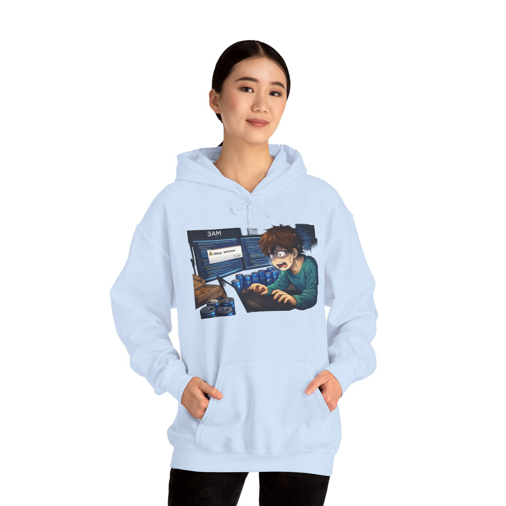 Missing Semicolon 3AM Programmer Hoodie - Developer Humor Gift