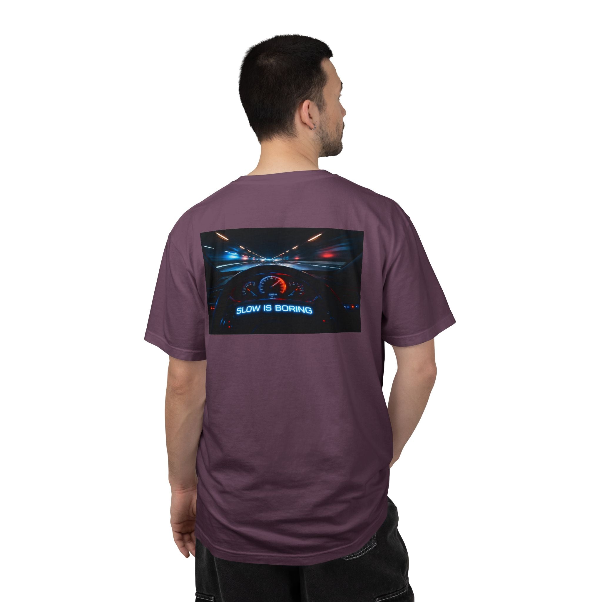Slow Is Boring Shirt - Racing Speed Enthusiast Dashboard Design