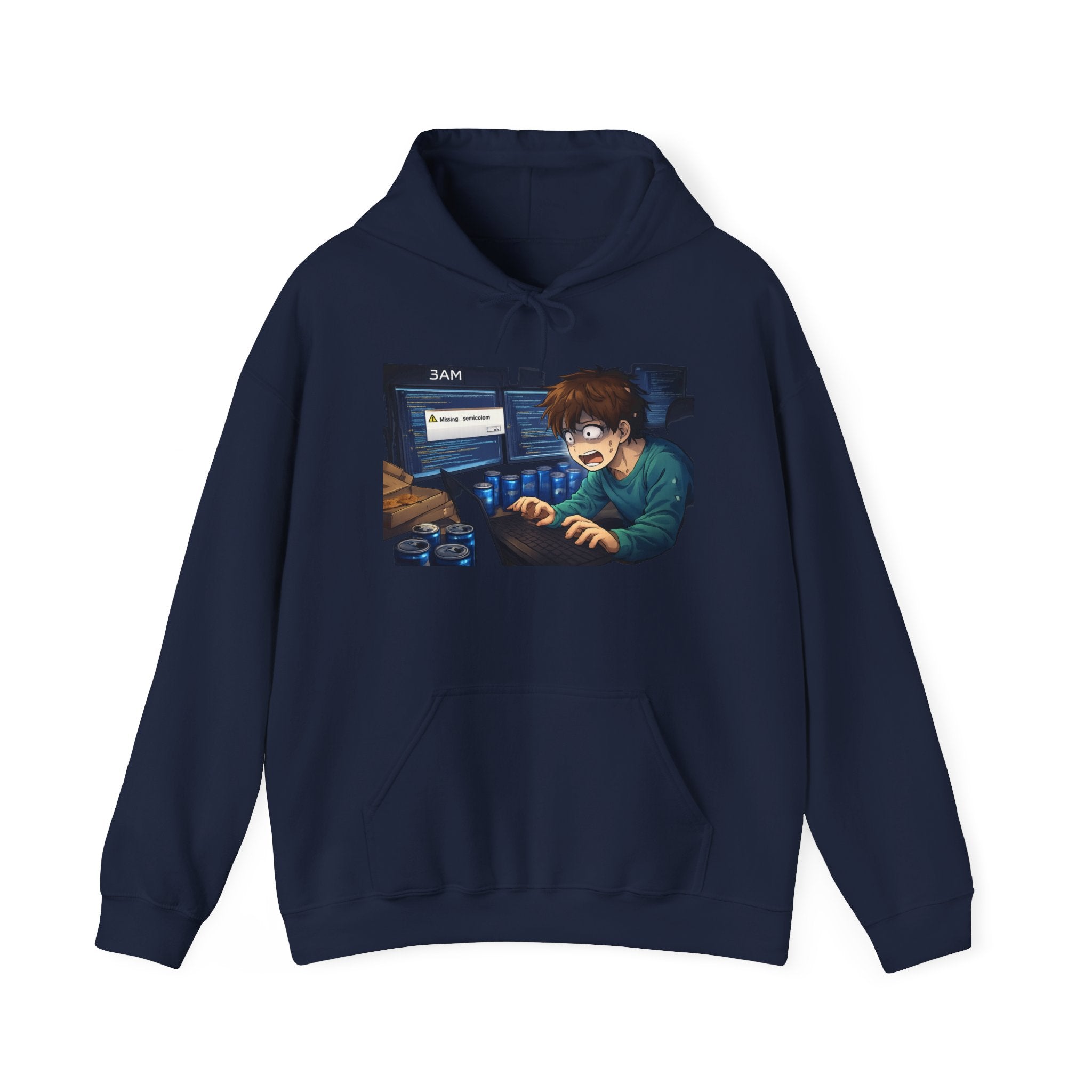 Missing Semicolon 3AM Programmer Hoodie - Developer Humor Gift