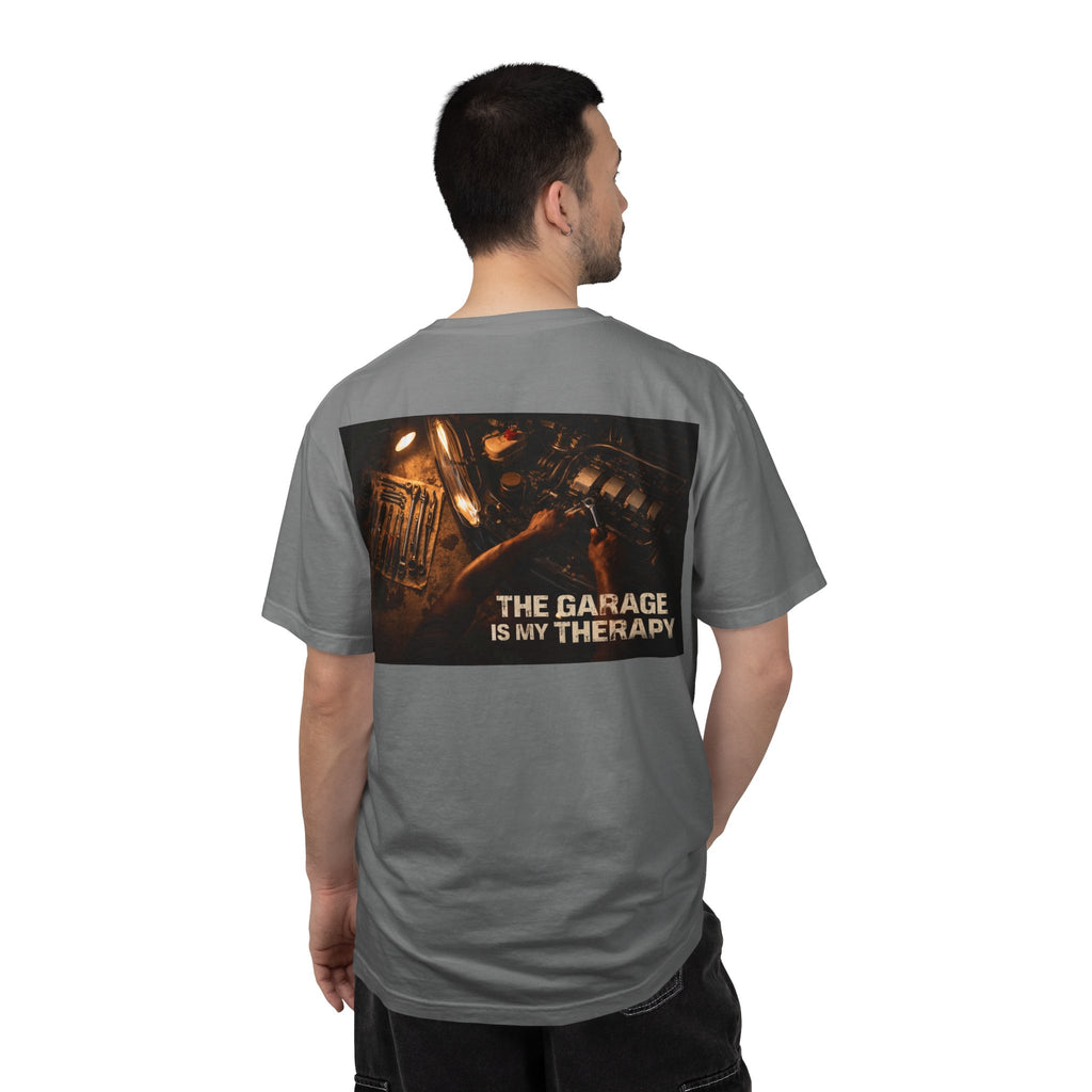 The Garage Is My Therapy T-Shirt - Mechanic Car Enthusiast Gift Version 1