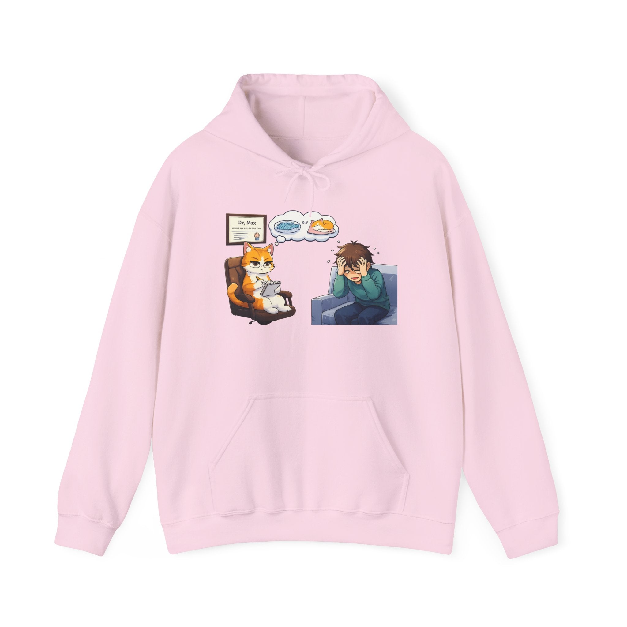 Dr. Max Cat Therapist Hoodie - Funny Mental Health Humor Gift