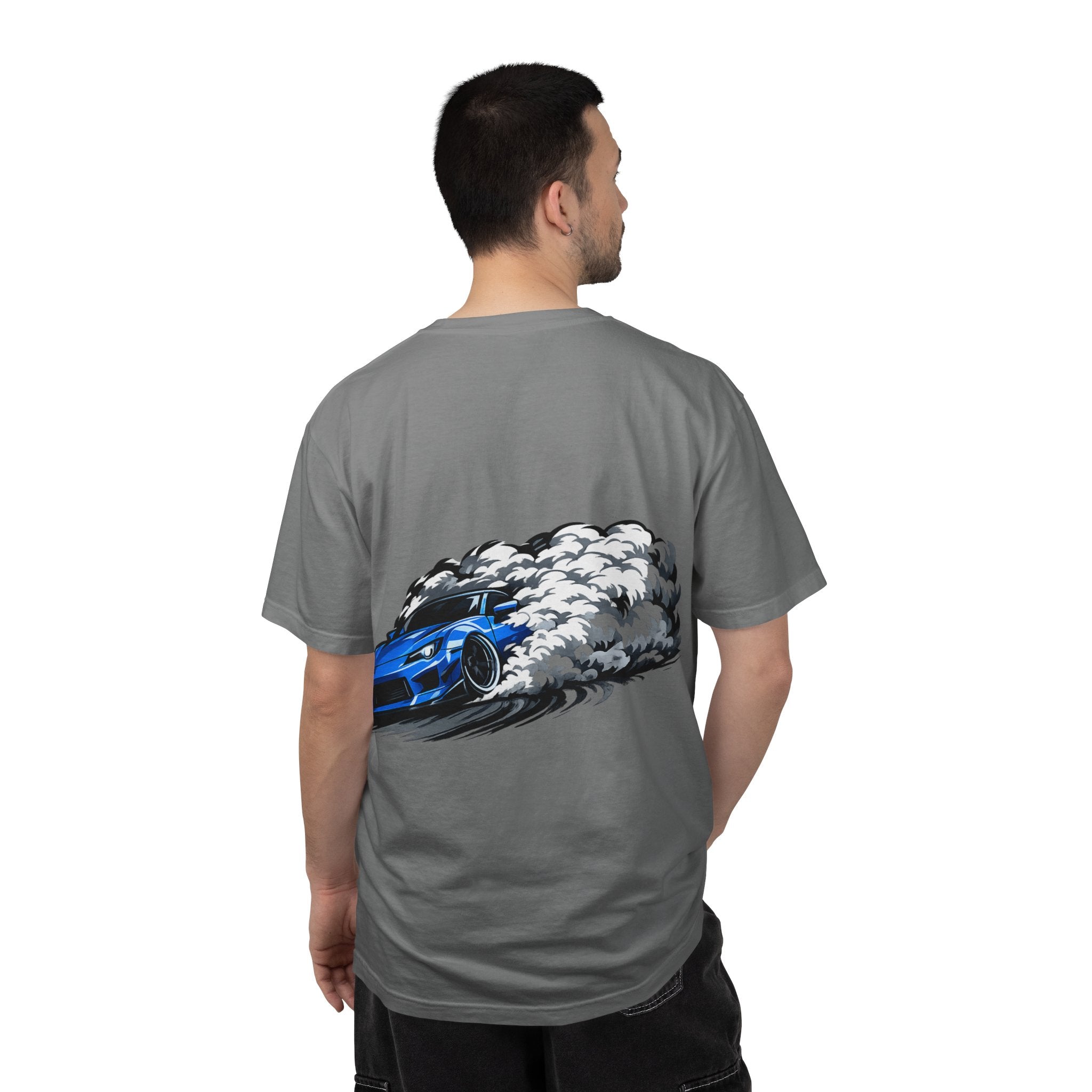 Blue Thunder Drift T-Shirt — Blue Drift Car Design
