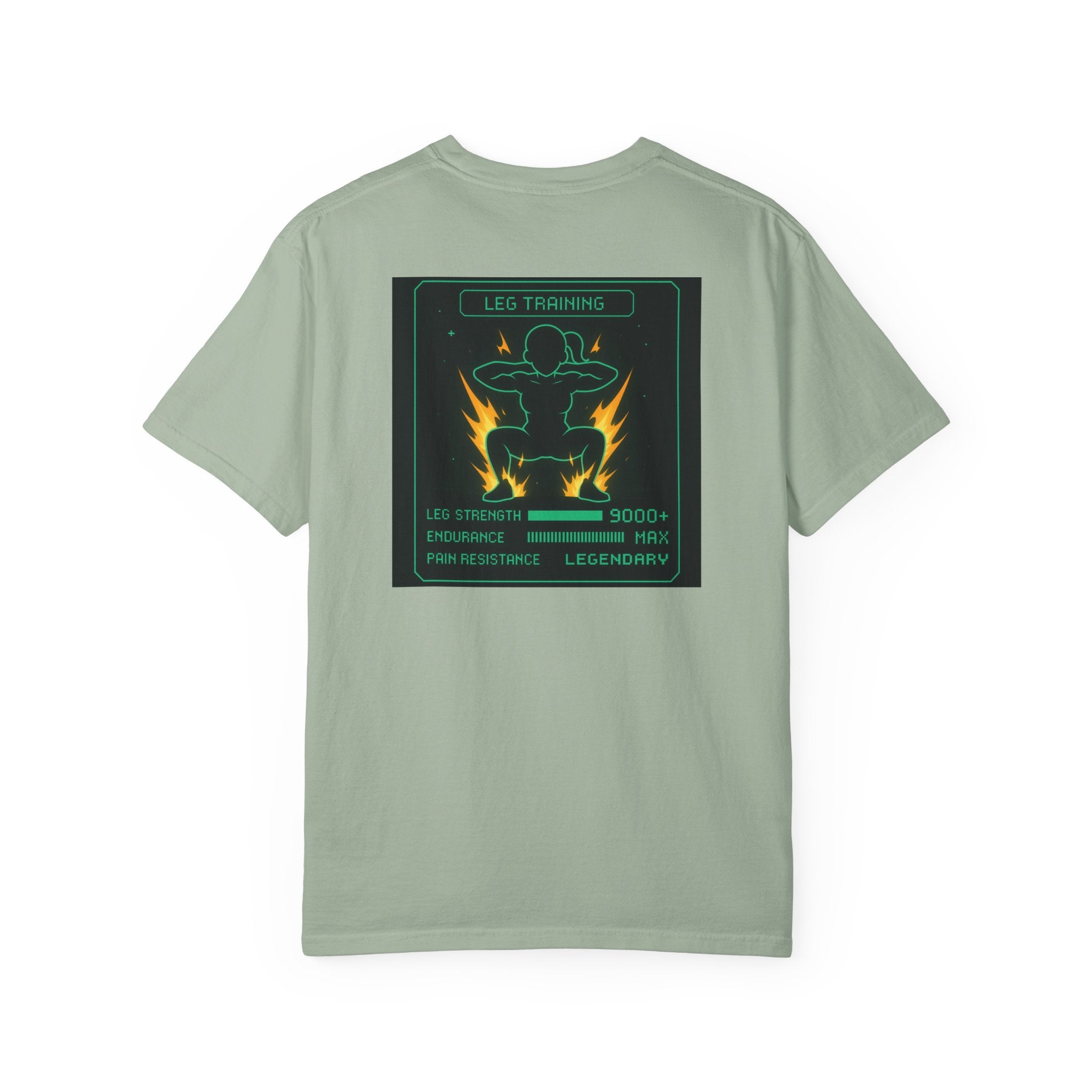 Women’s Gaming RPG Leg Day T-Shirt — "Leg Training Stats 9000+"