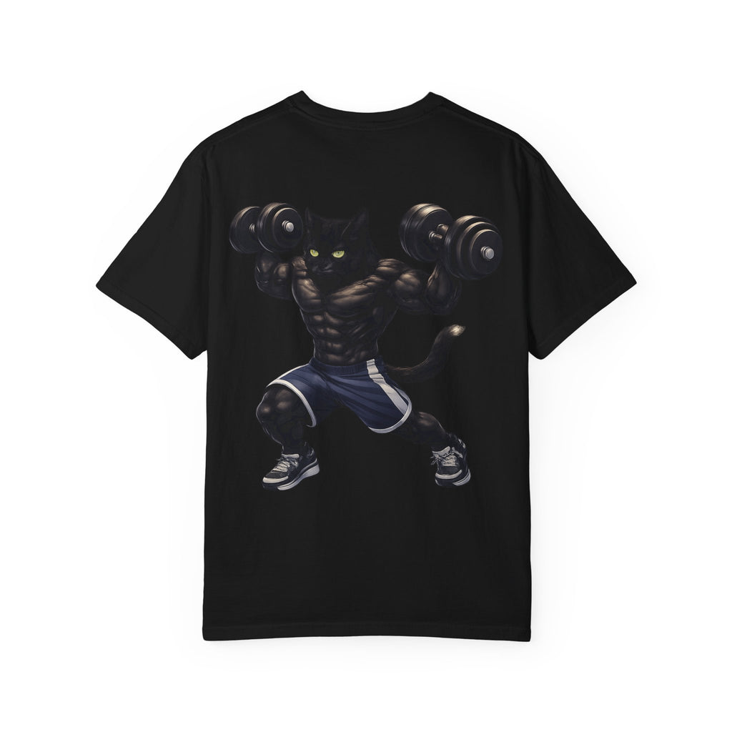 Gym Cat Shirt - Funny Workout Weightlifting T-Shirt - Fitness Lover Gift for Men Women