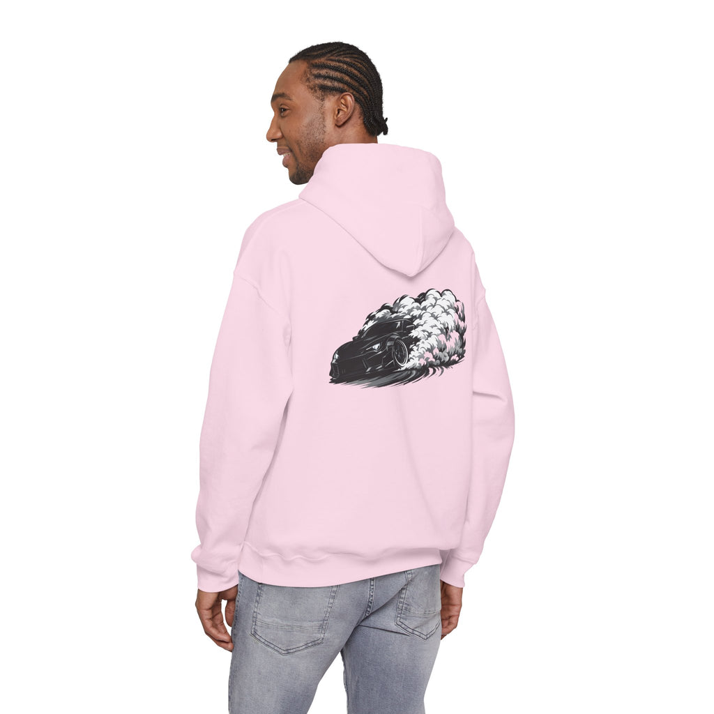 Shadow Drift Black Car Hoodie — Wide-Body Drift Design