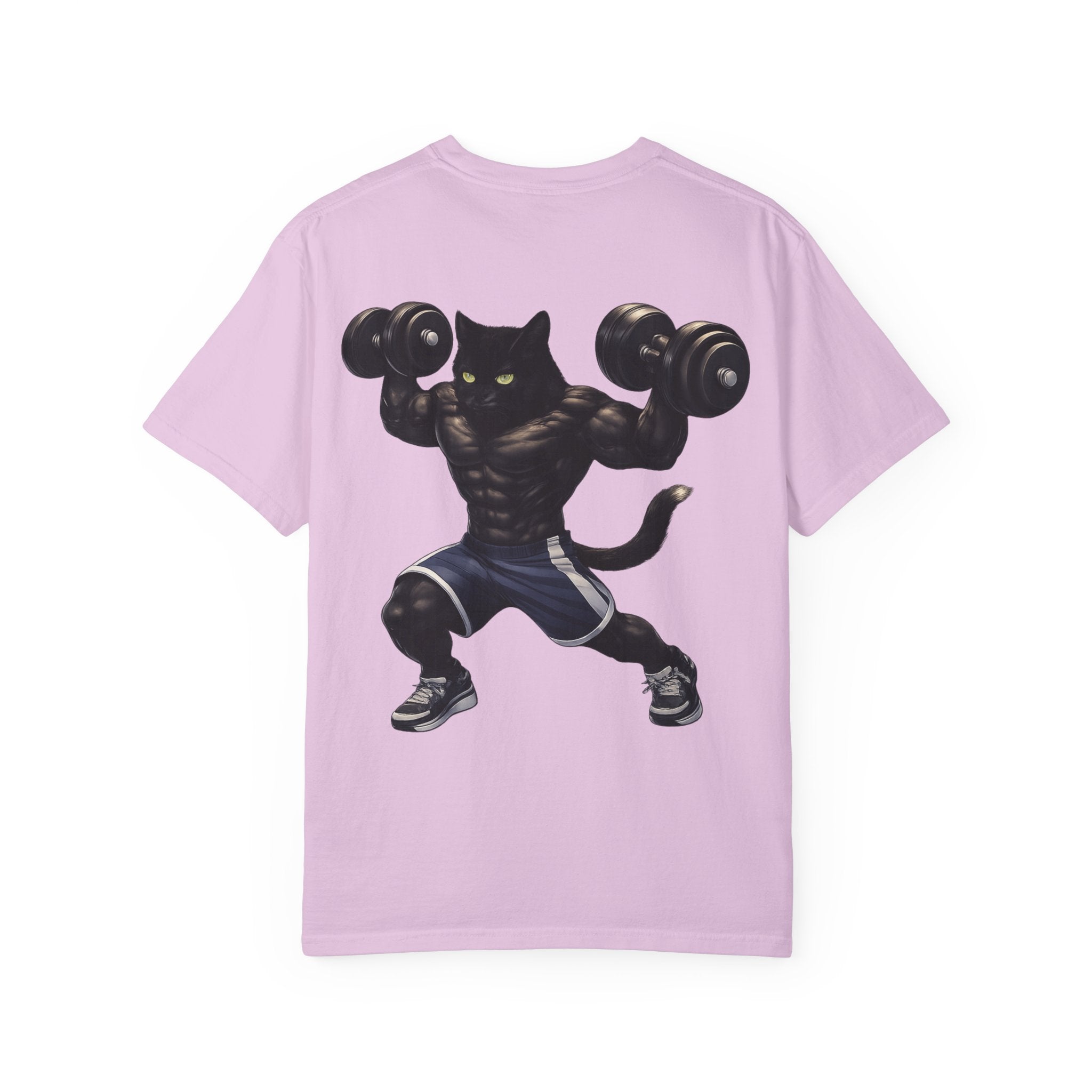 Gym Cat Shirt - Funny Workout Weightlifting T-Shirt - Fitness Lover Gift for Men Women