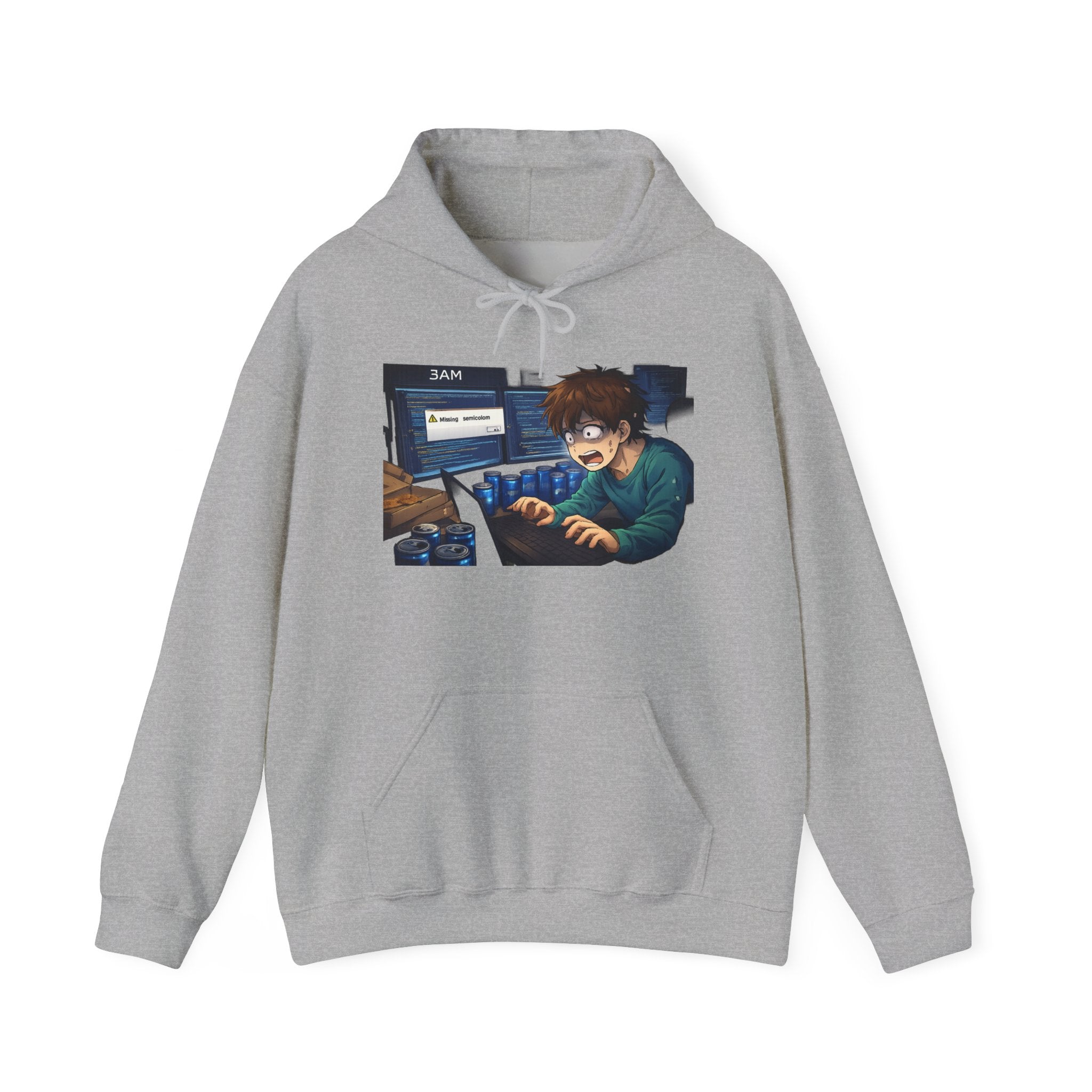 Missing Semicolon 3AM Programmer Hoodie - Developer Humor Gift