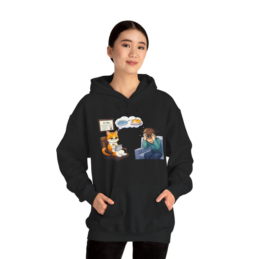 Dr. Max Cat Therapist Hoodie - Funny Mental Health Humor Gift