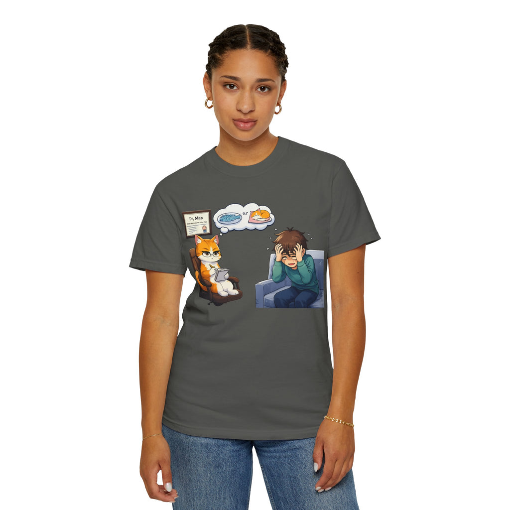 Dr. Max Cat Therapist T-Shirt - Funny Mental Health Humor Gift