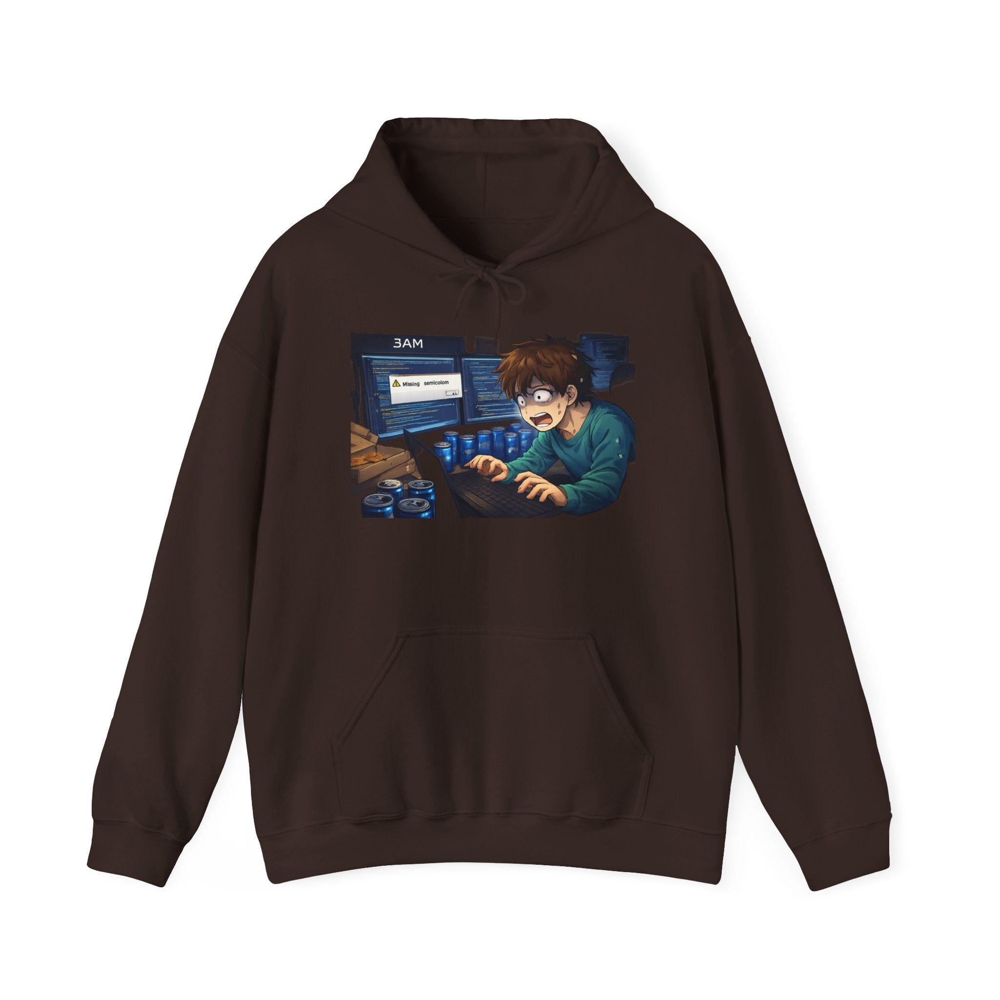 Missing Semicolon 3AM Programmer Hoodie - Developer Humor Gift