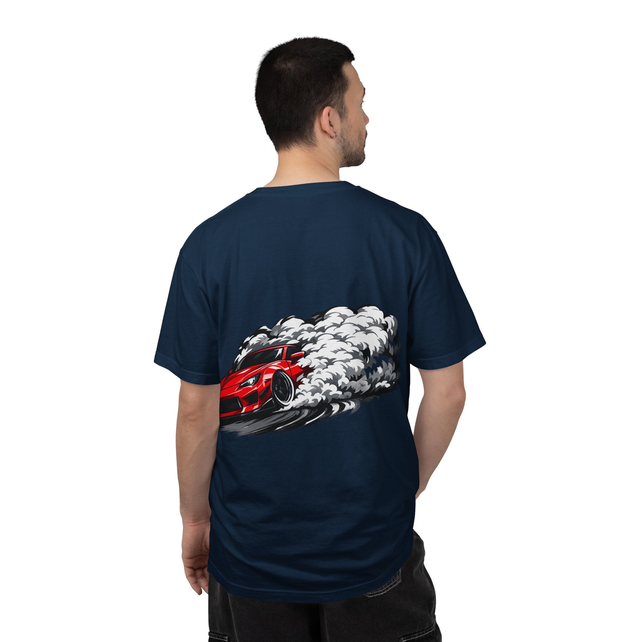 Red Fury Drift T-Shirt — Modified Wide-Body JDM Drift Car Design