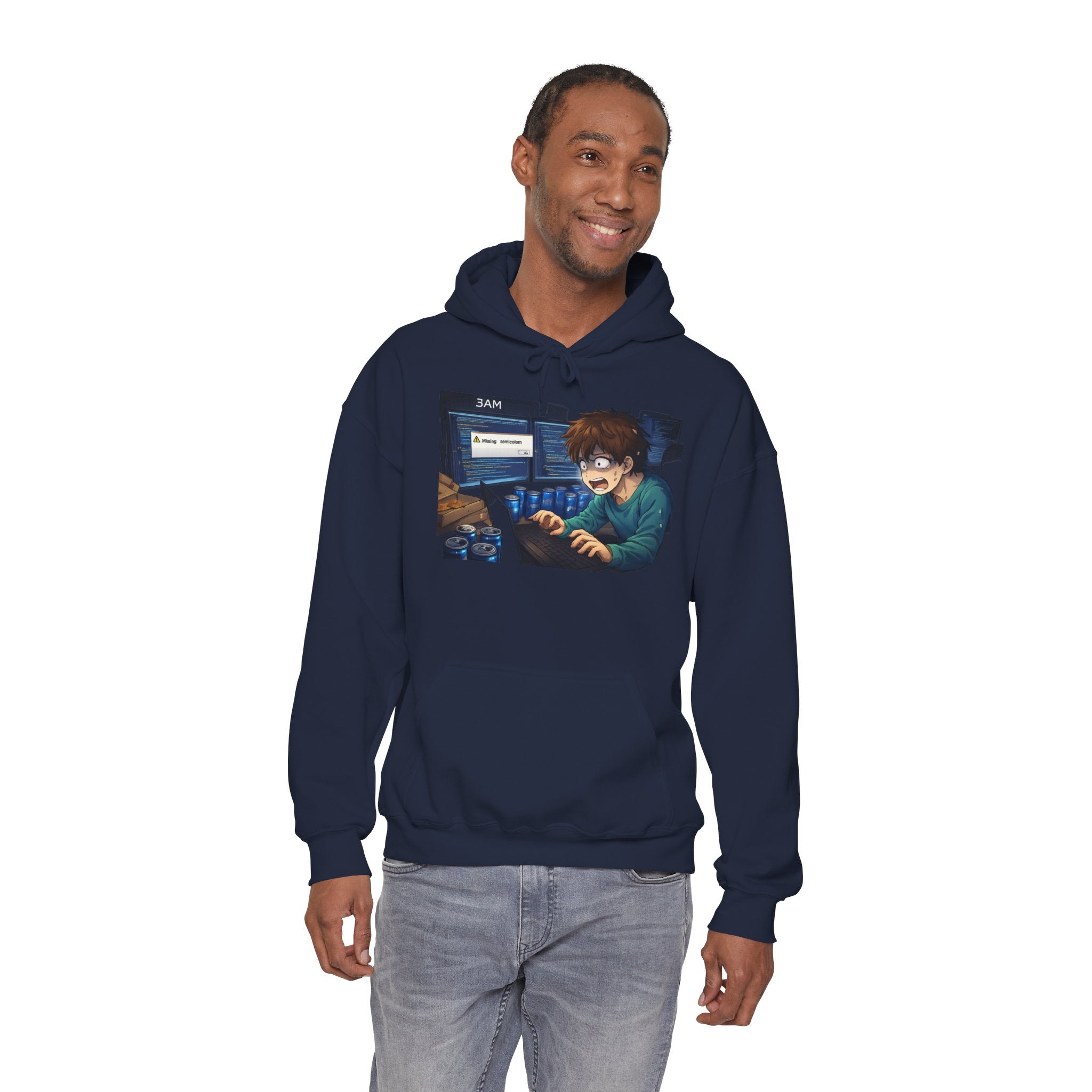 Missing Semicolon 3AM Programmer Hoodie - Developer Humor Gift