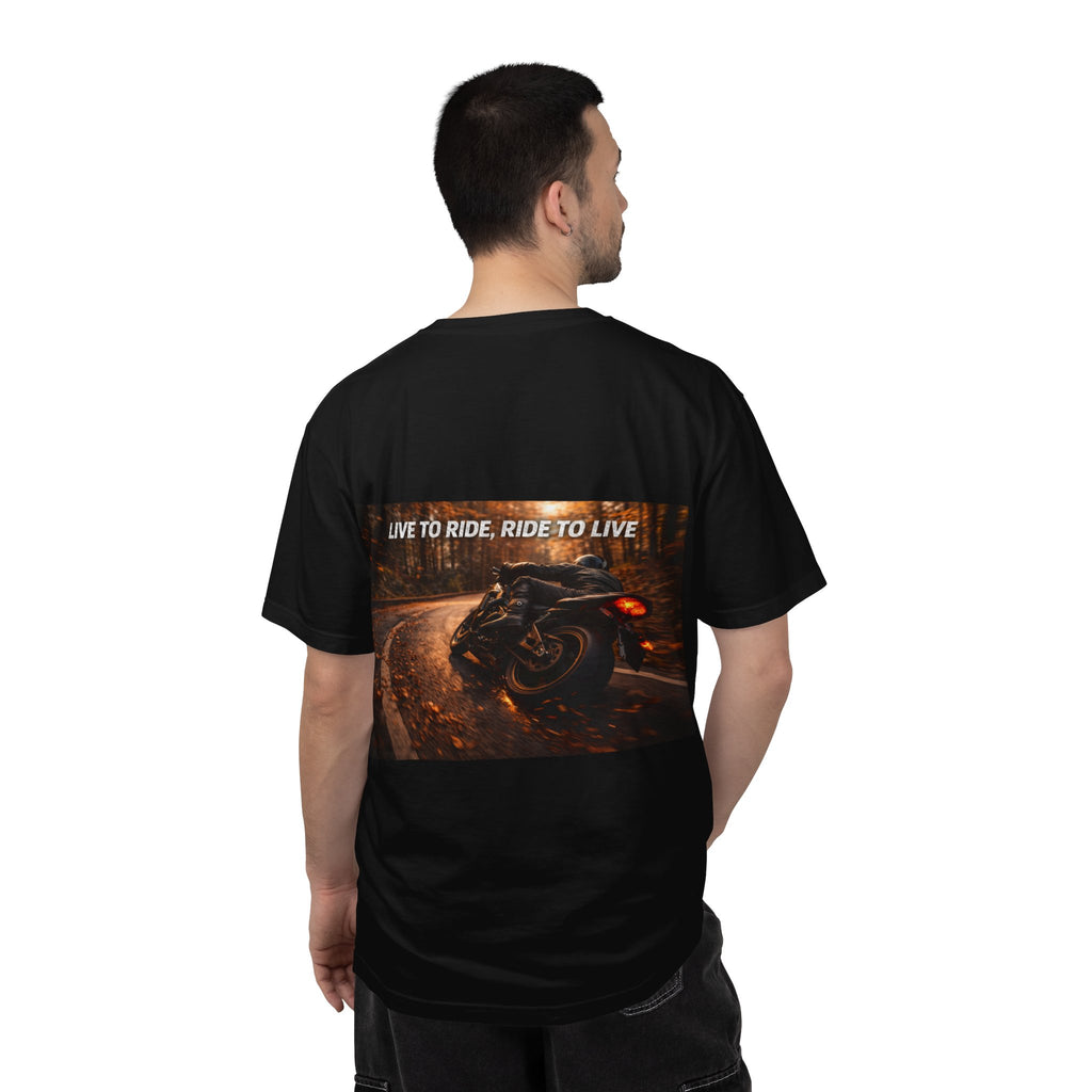 Live To Ride, Ride To Live Motorcycle T-Shirt — Autumn Ride Biker Graphic