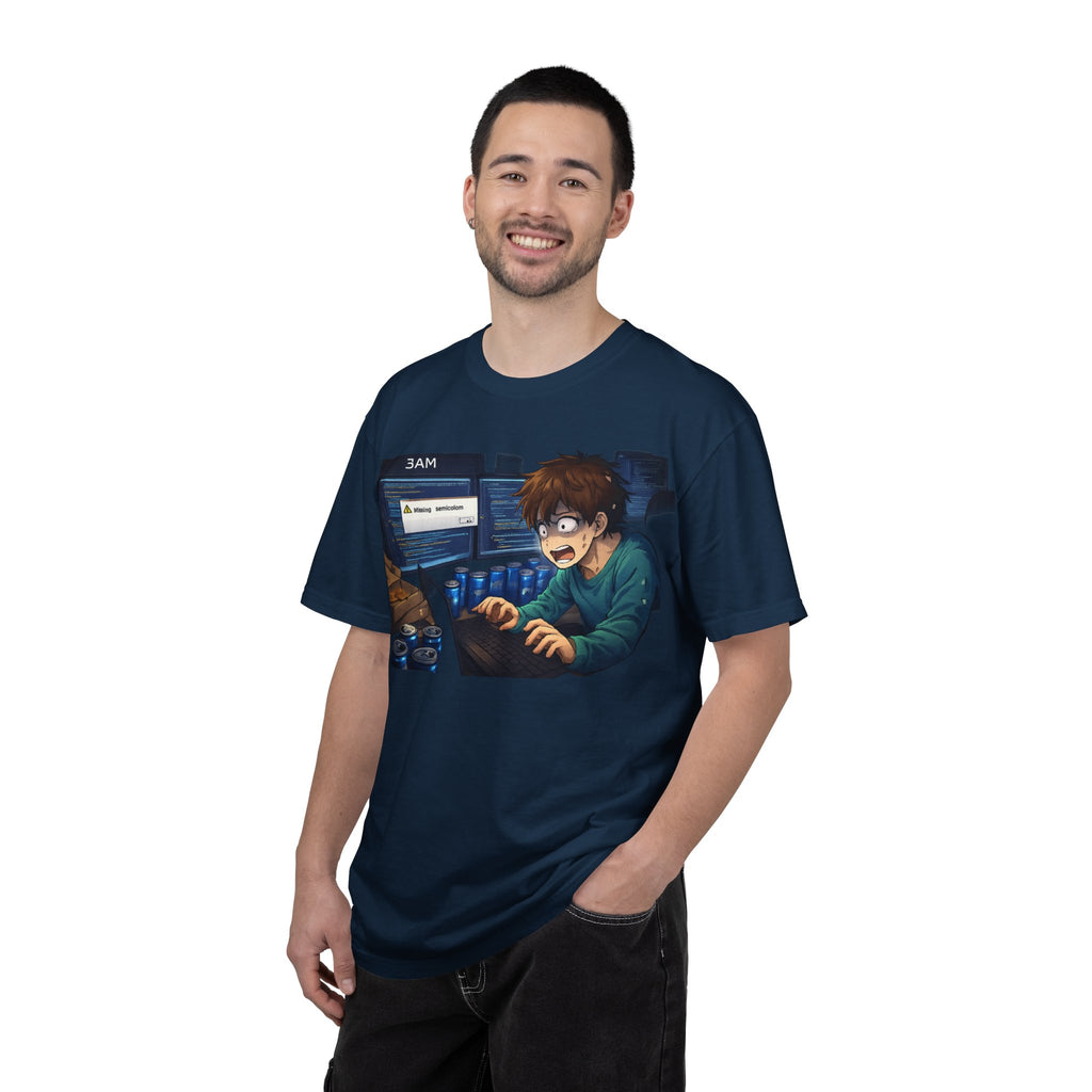 Missing Semicolon 3AM Programmer T-Shirt - Developer Humor Gift