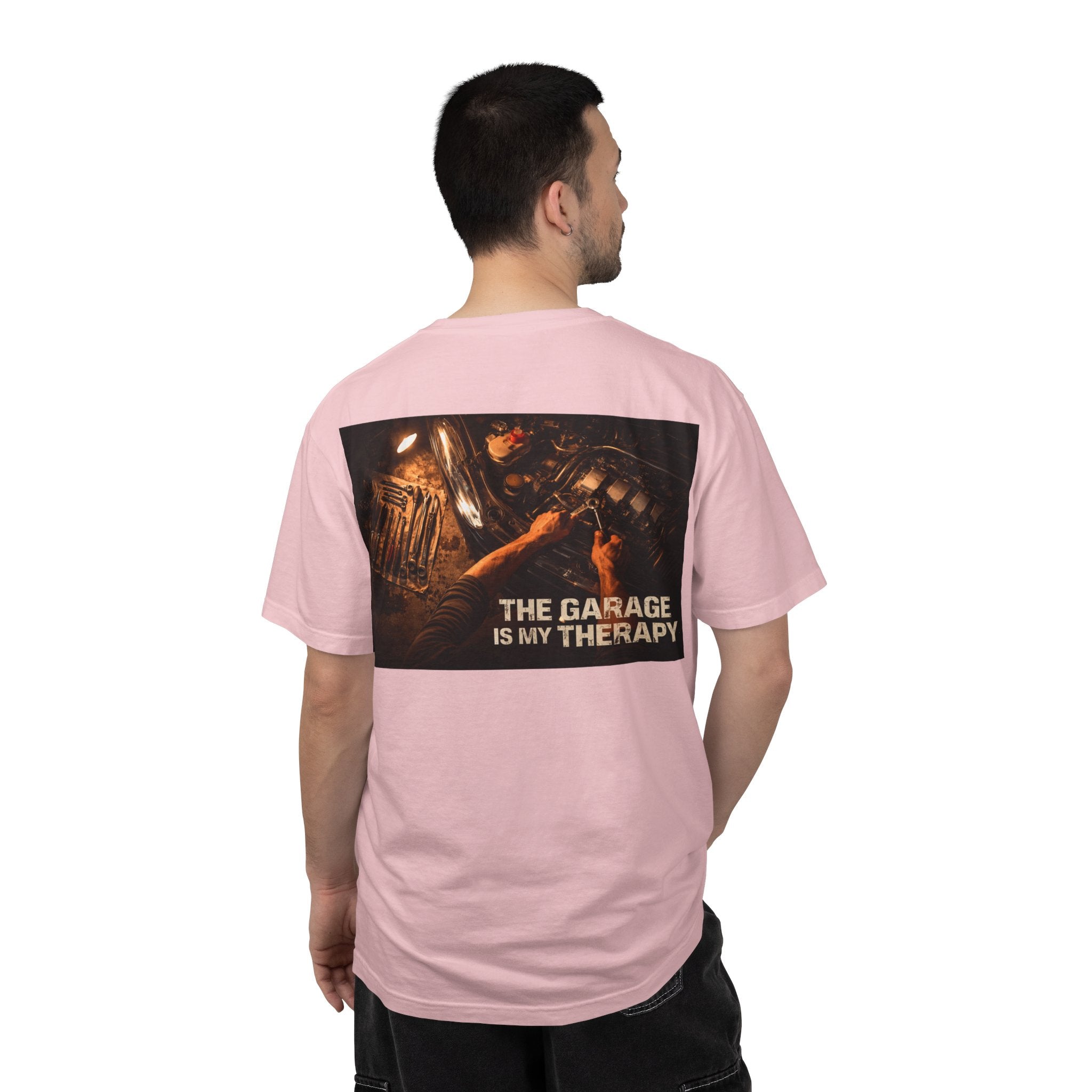 The Garage Is My Therapy T-Shirt - Mechanic Car Enthusiast Gift Version 2