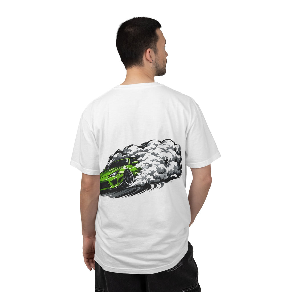Neon Drift Green Car T-Shirt