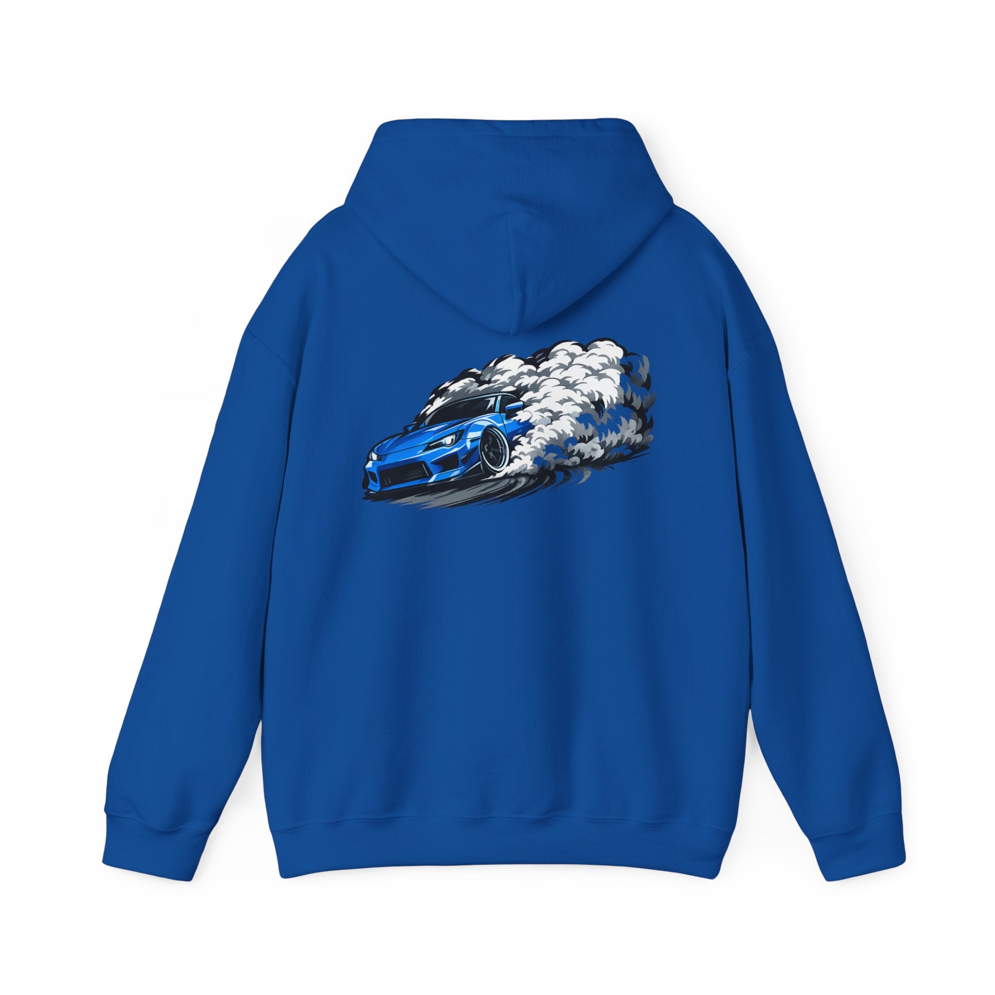 Blue Thunder Drift Hoodie — Blue Drift Car Design (Thunder Edition)