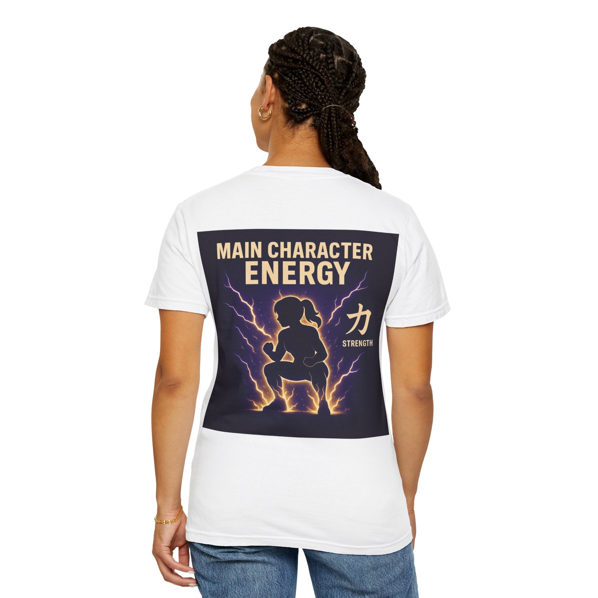 Main Character Energy Women’s Anime Gym T-Shirt — Strength (力)