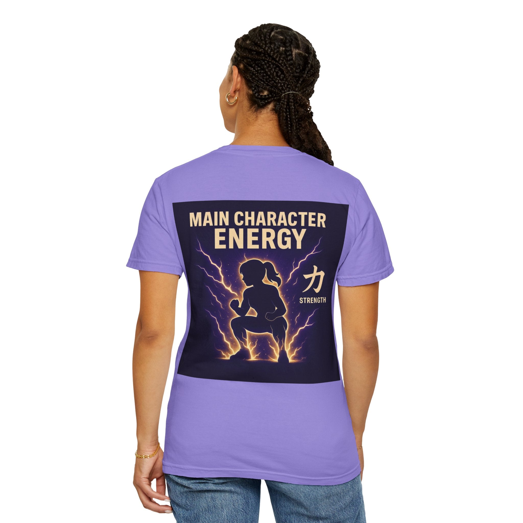 Main Character Energy Women’s Anime Gym T-Shirt — Strength (力)