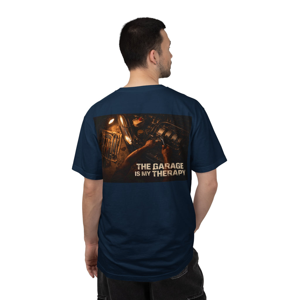 The Garage Is My Therapy T-Shirt - Mechanic Car Enthusiast Gift Version 1