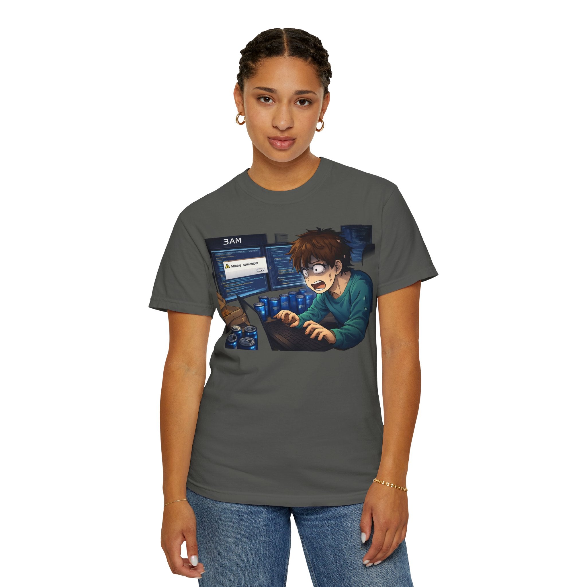 Missing Semicolon 3AM Programmer T-Shirt - Developer Humor Gift