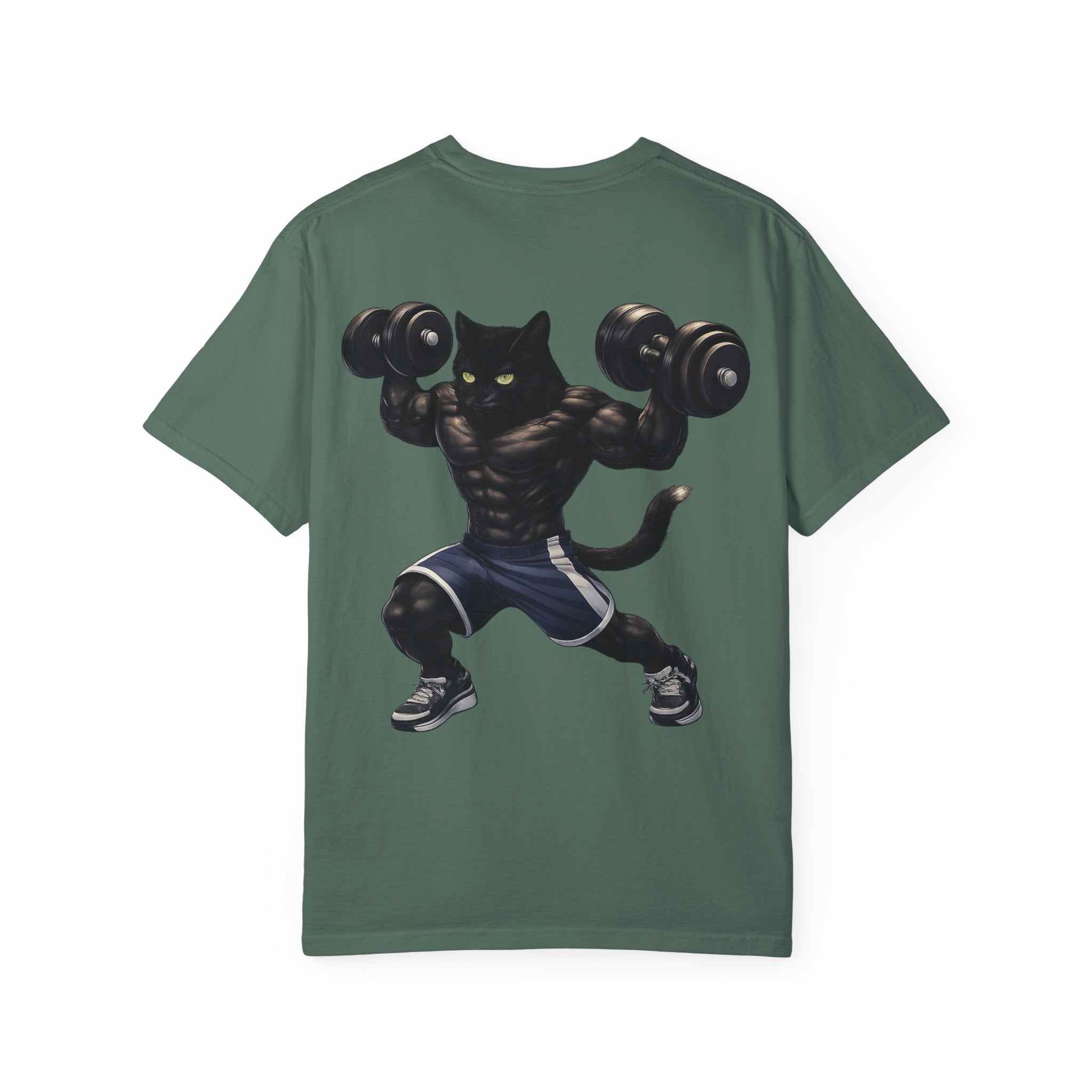 Gym Cat Shirt - Funny Workout Weightlifting T-Shirt - Fitness Lover Gift for Men Women