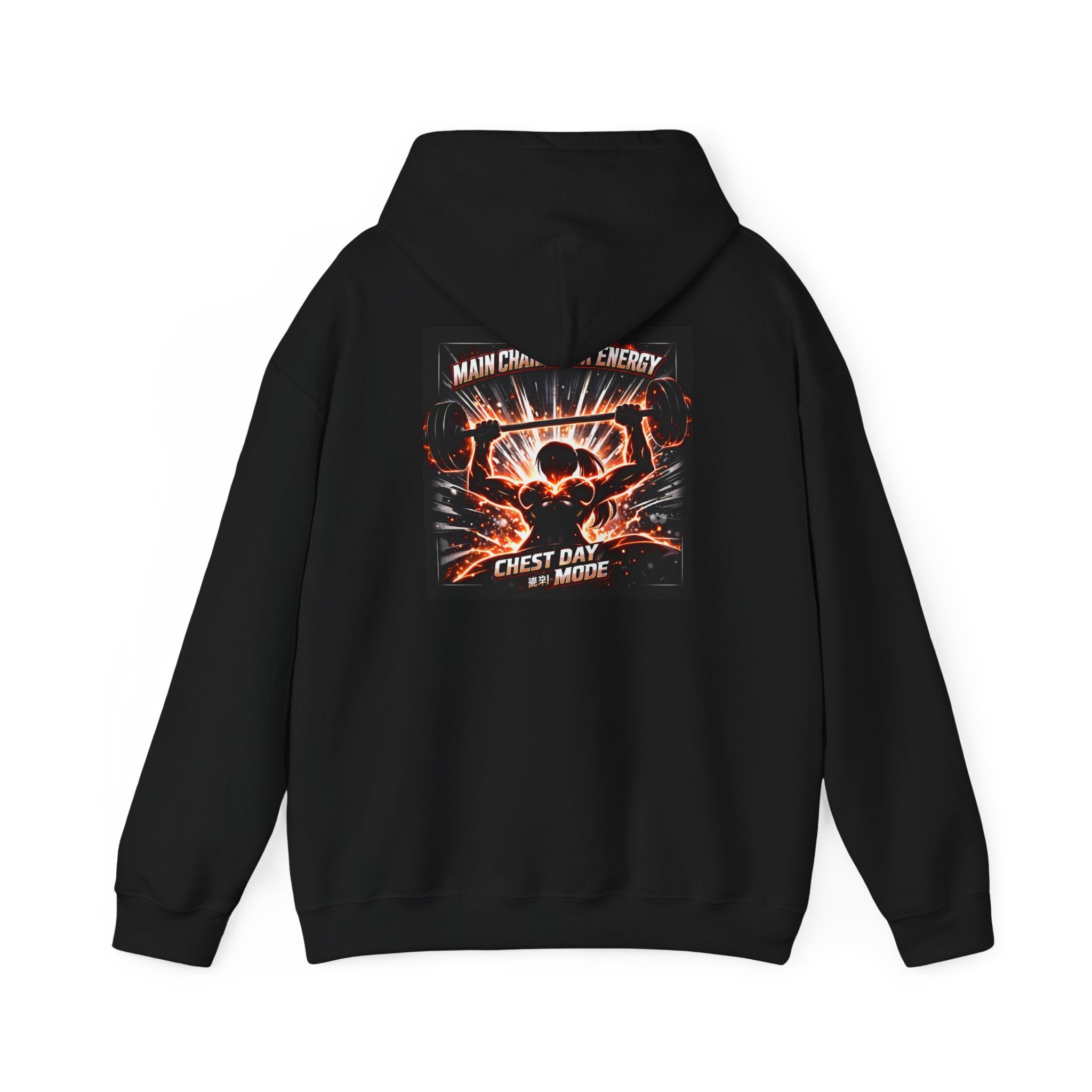 Main Character Energy Chest Day Women’s Hoodie - Anime Gym Fitness Apparel