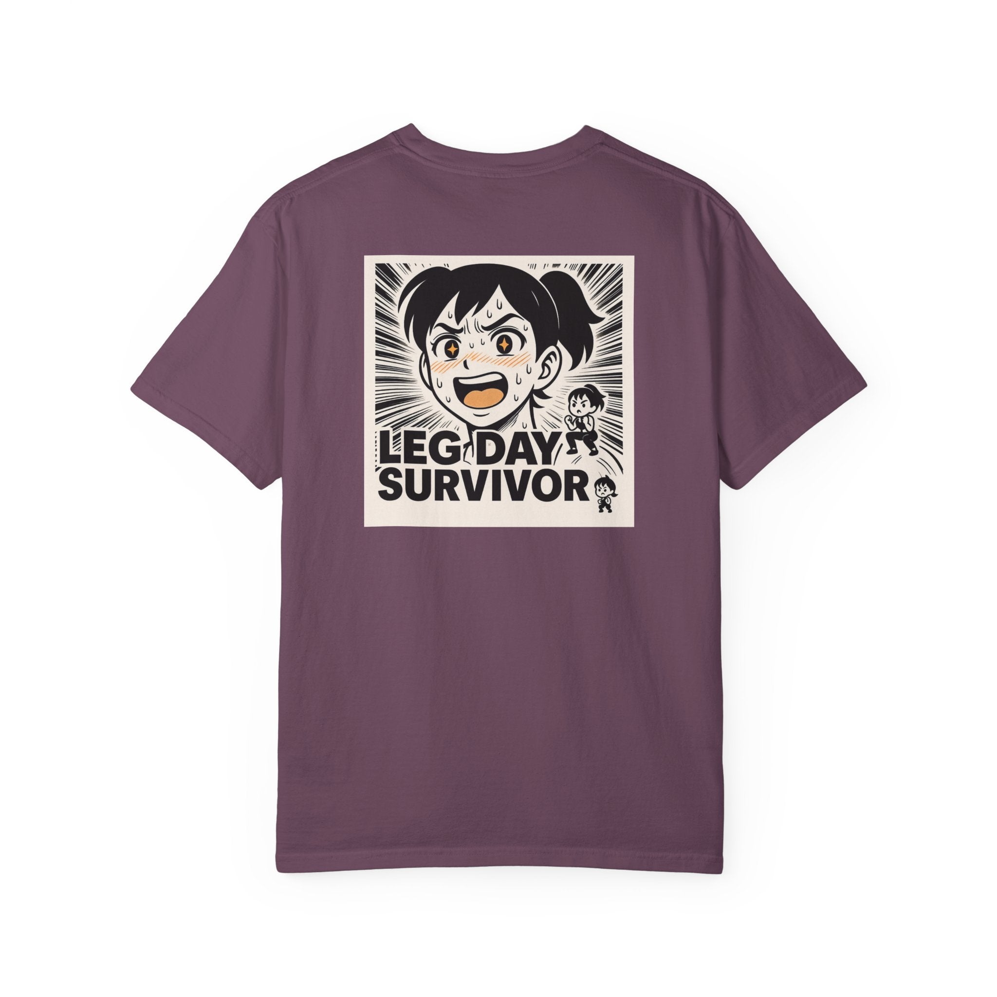 Leg Day Survivor Women’s Shirt - Funny Gym Workout Anime Fitness T-Shirt