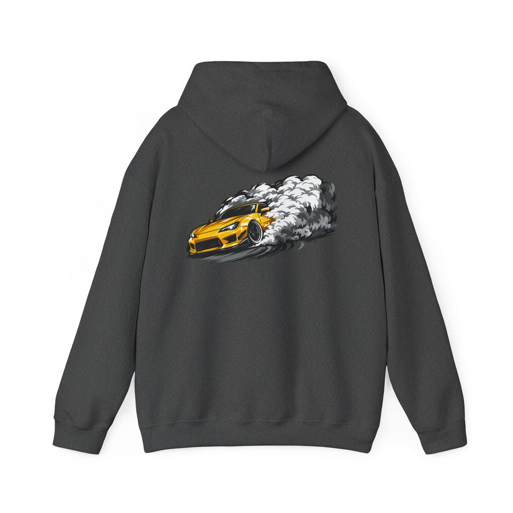 Golden Drift Yellow Car Hoodie
