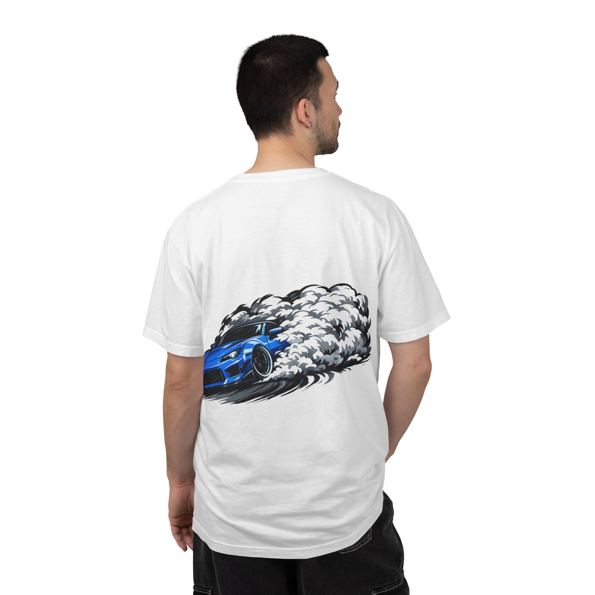 Blue Thunder Drift T-Shirt — Blue Drift Car Design