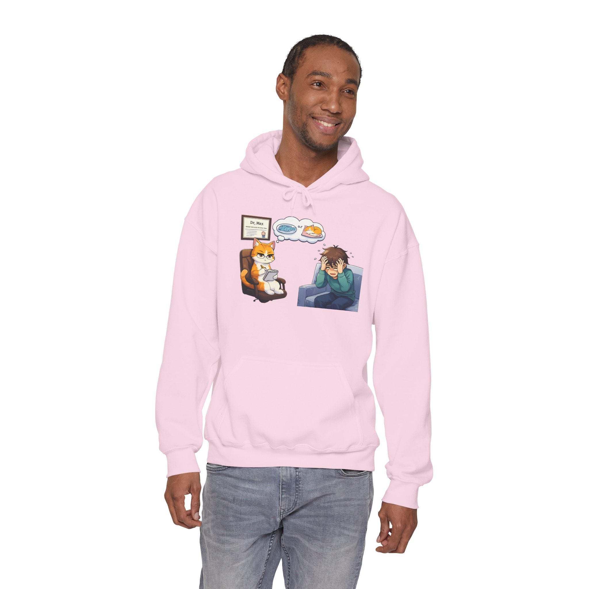Dr. Max Cat Therapist Hoodie - Funny Mental Health Humor Gift
