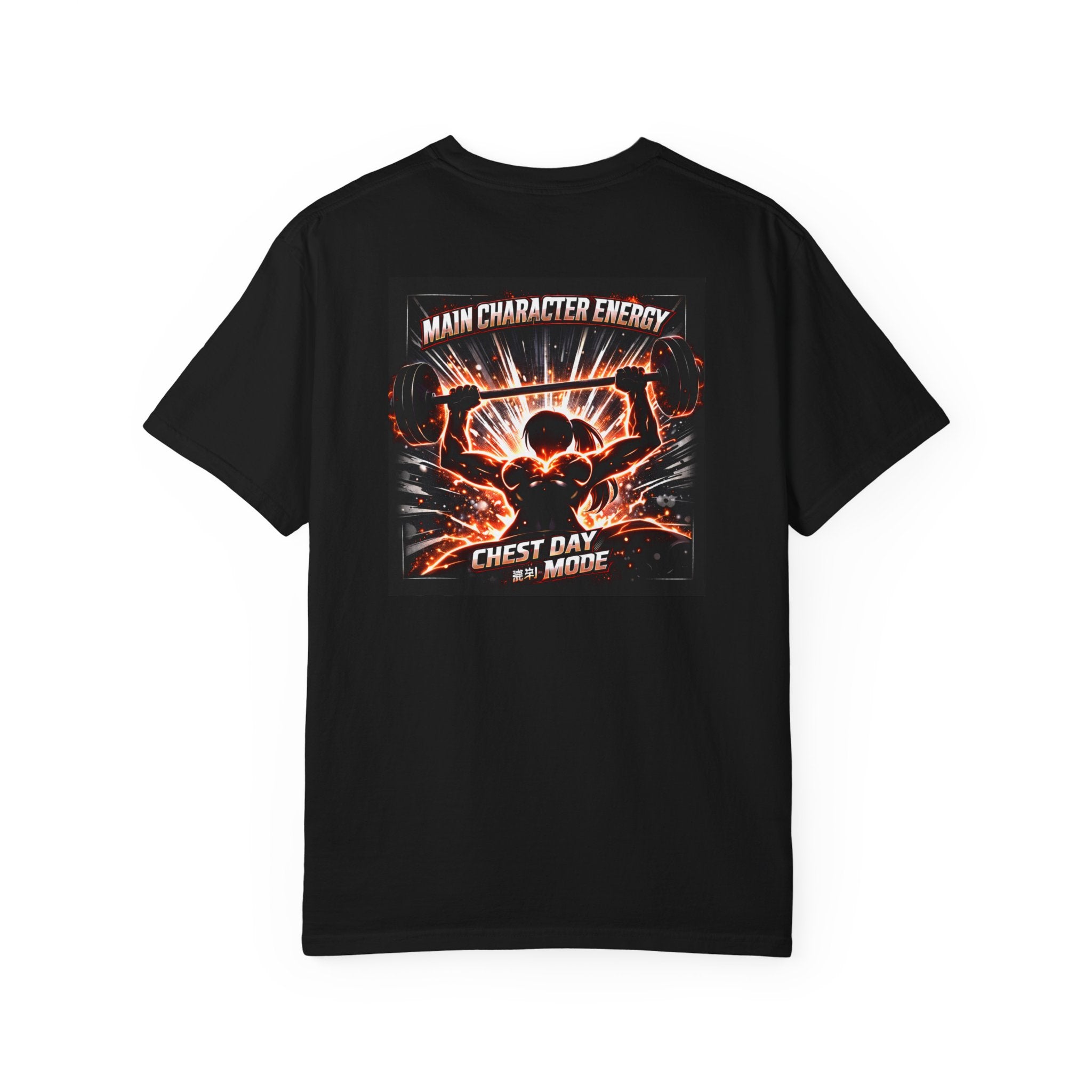 Main Character Energy Chest Day Women’s Shirt - Anime Gym Fitness Apparel