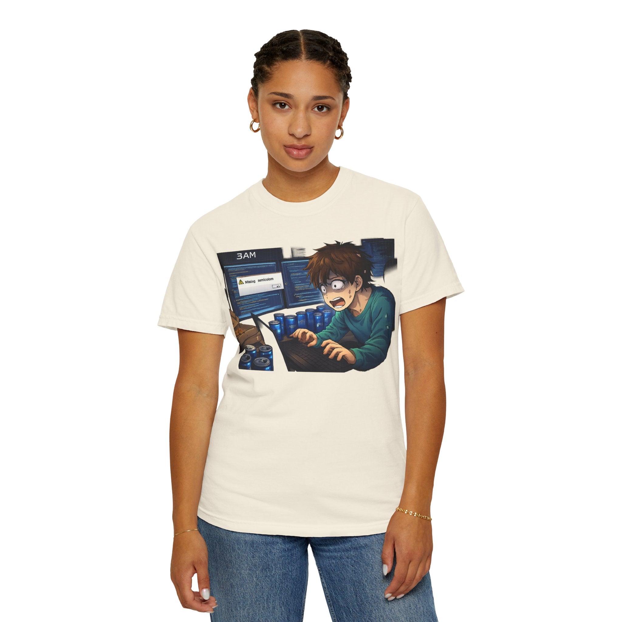 Missing Semicolon 3AM Programmer T-Shirt - Developer Humor Gift