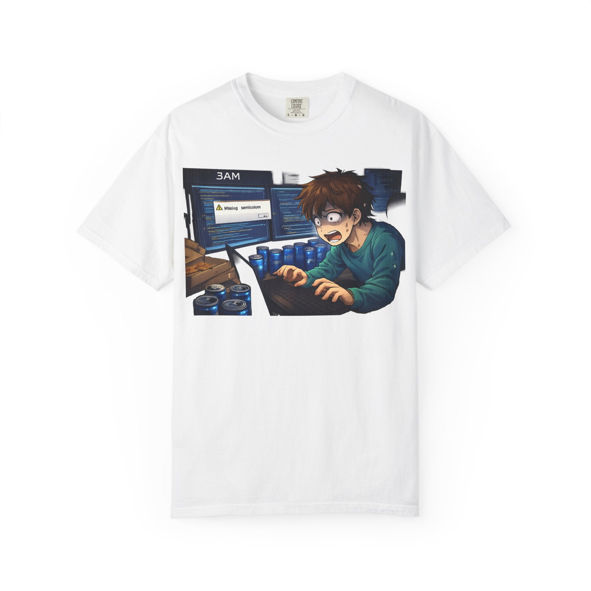Missing Semicolon 3AM Programmer T-Shirt - Developer Humor Gift