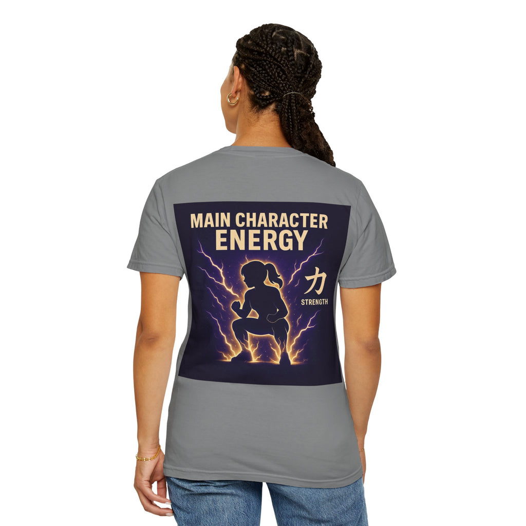 Main Character Energy Women’s Anime Gym T-Shirt — Strength (力)