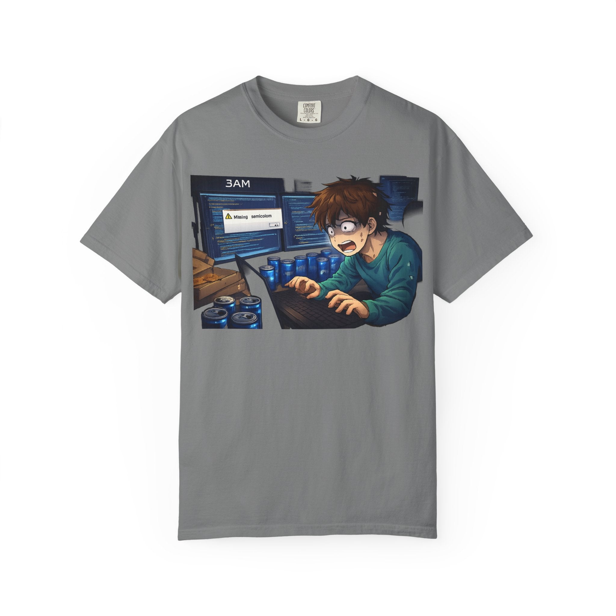 Missing Semicolon 3AM Programmer T-Shirt - Developer Humor Gift