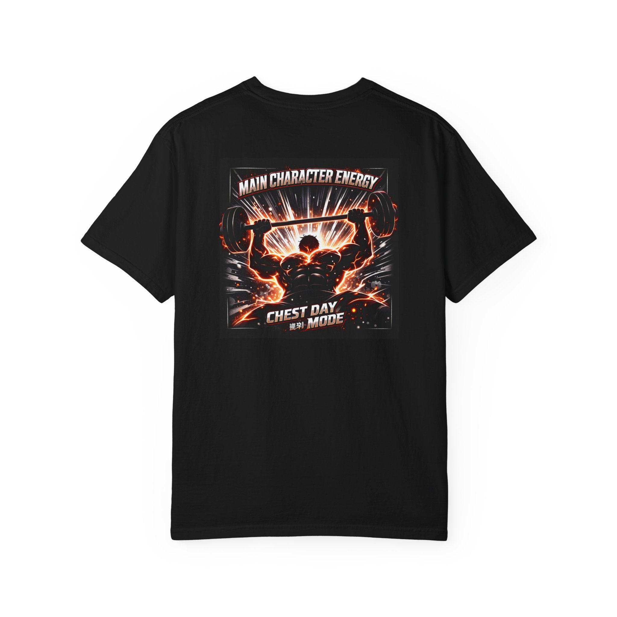 Main Character Energy Chest Day Men’s Shirt - Anime Gym Fitness Apparel