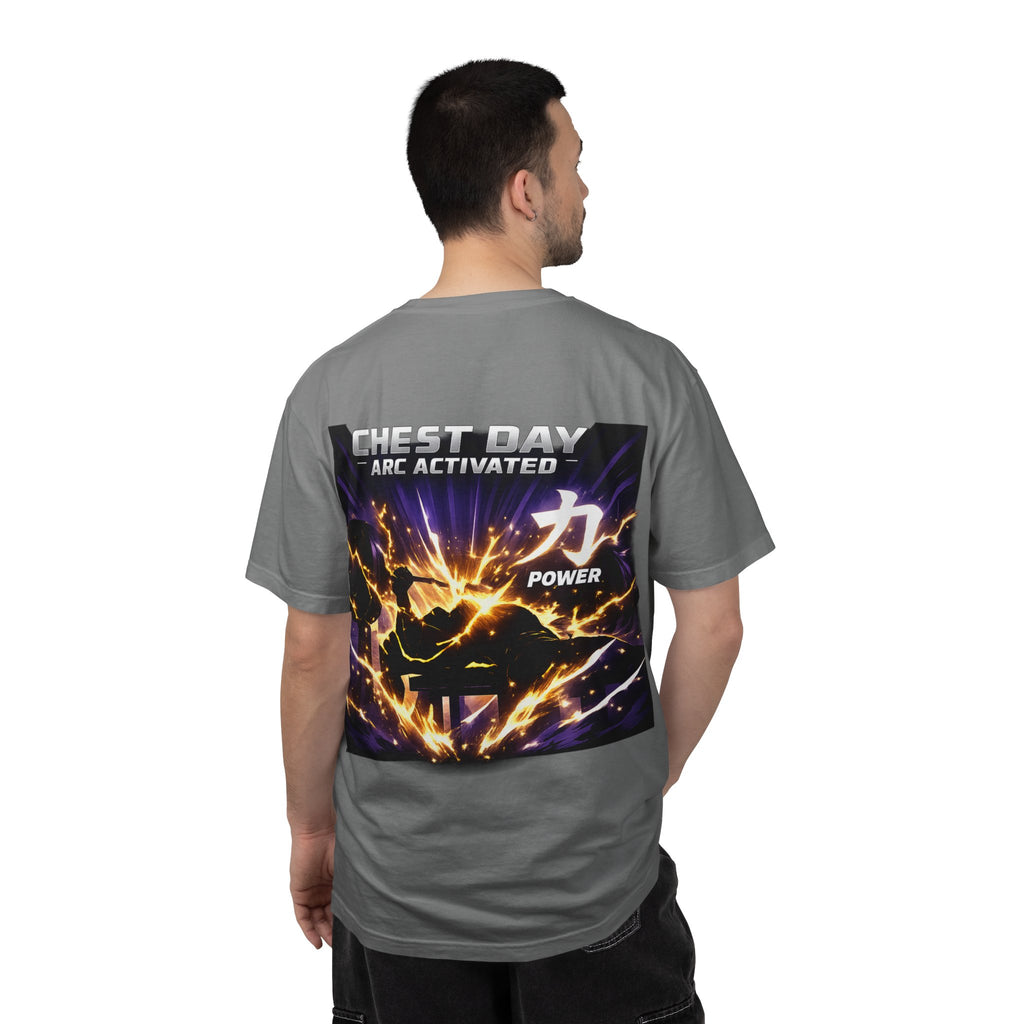 Chest Day Arc Activated Men’s Power Kanji Gym T-Shirt