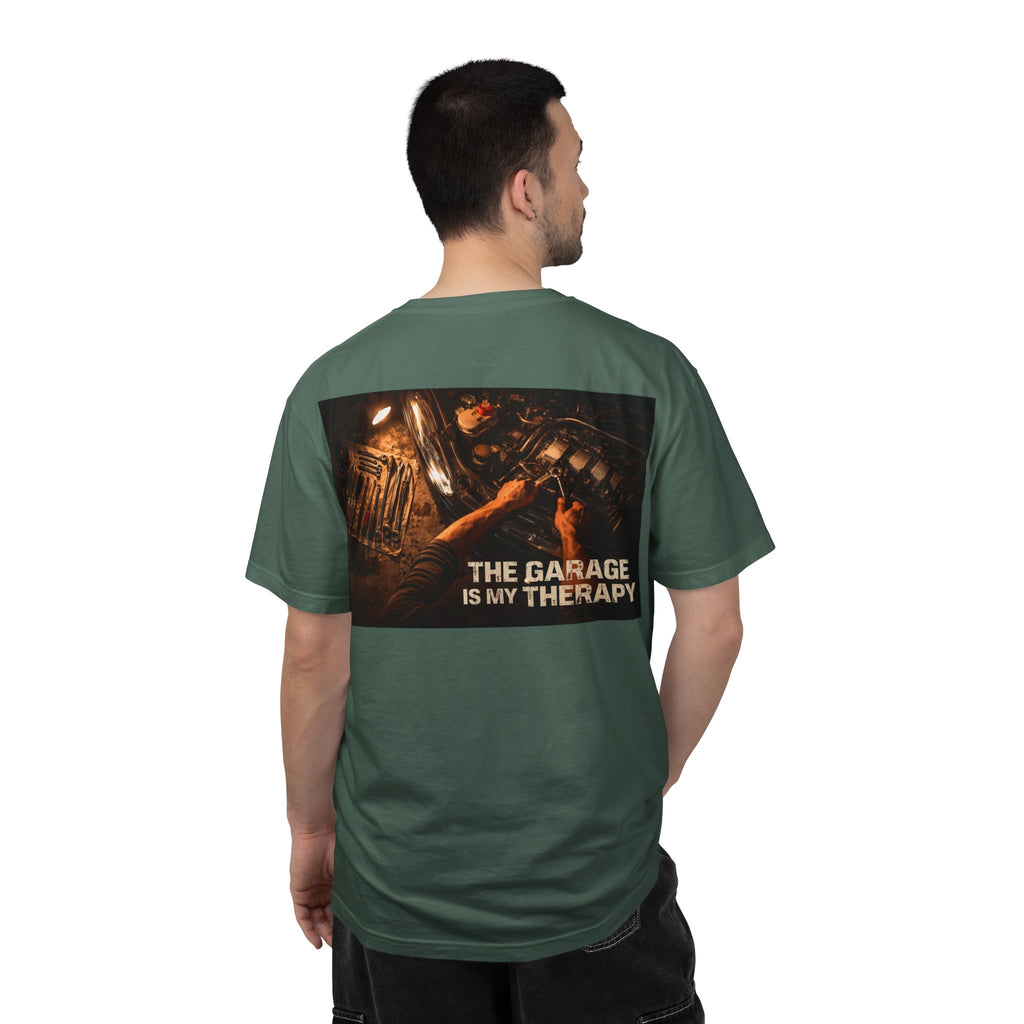 The Garage Is My Therapy T-Shirt - Mechanic Car Enthusiast Gift Version 2