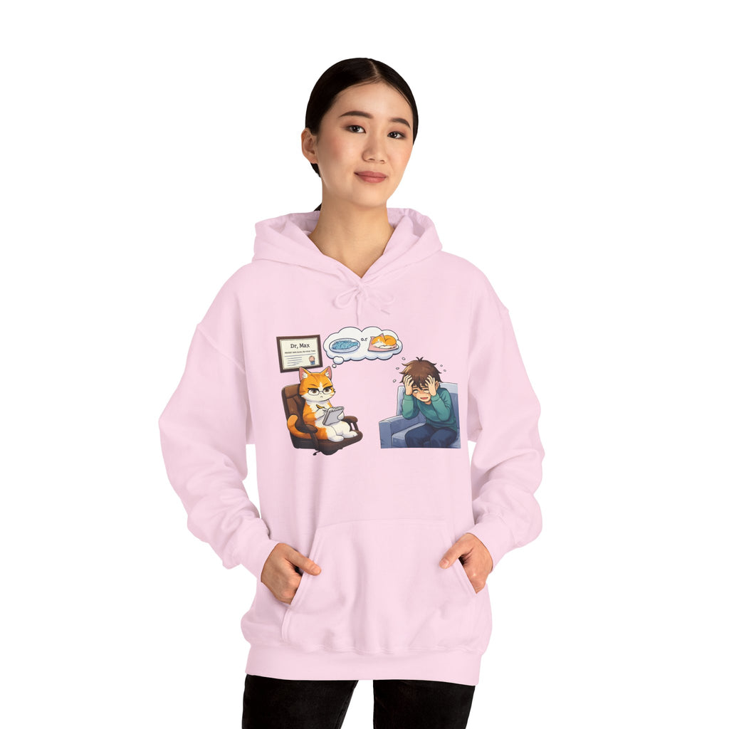 Dr. Max Cat Therapist Hoodie - Funny Mental Health Humor Gift