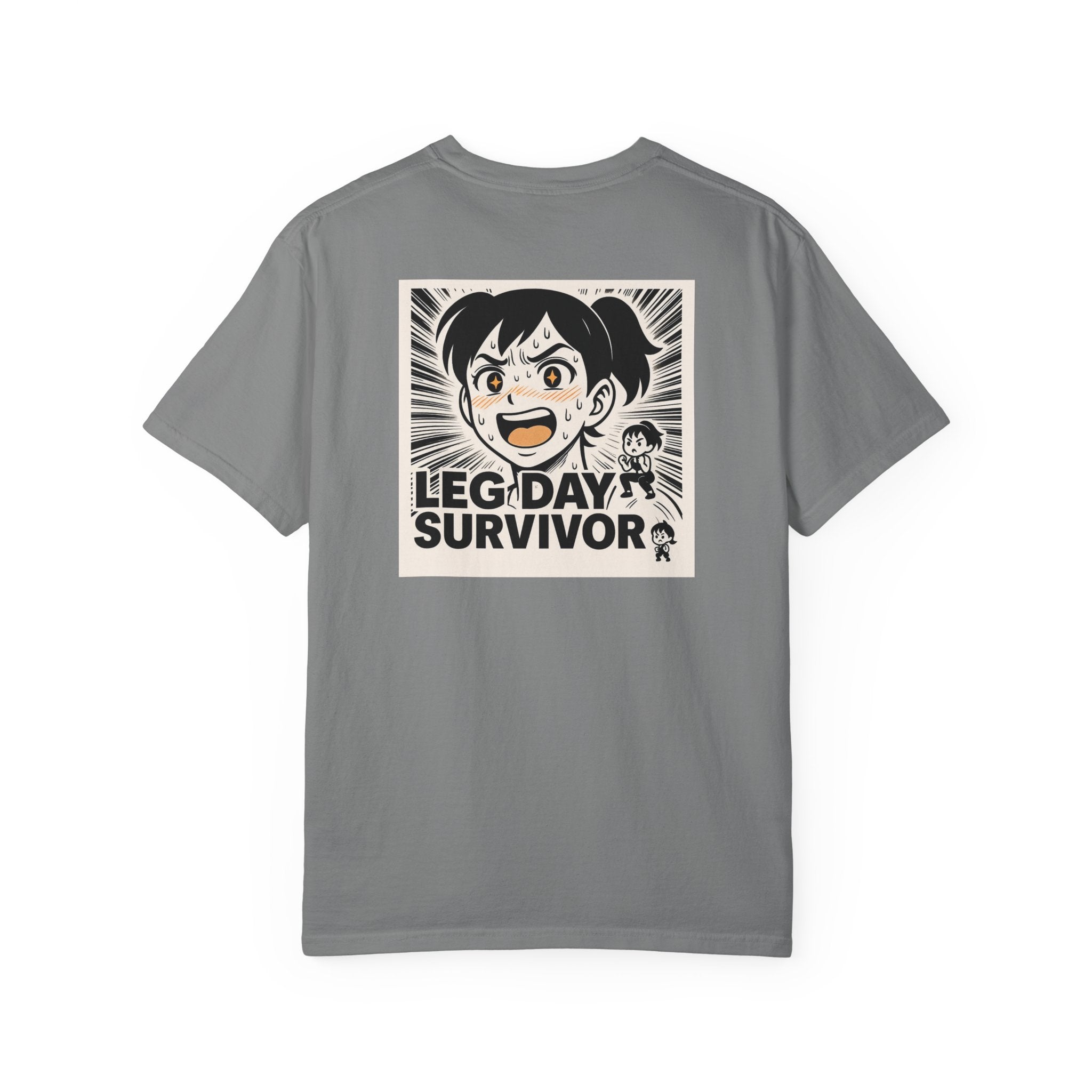 Leg Day Survivor Women’s Shirt - Funny Gym Workout Anime Fitness T-Shirt